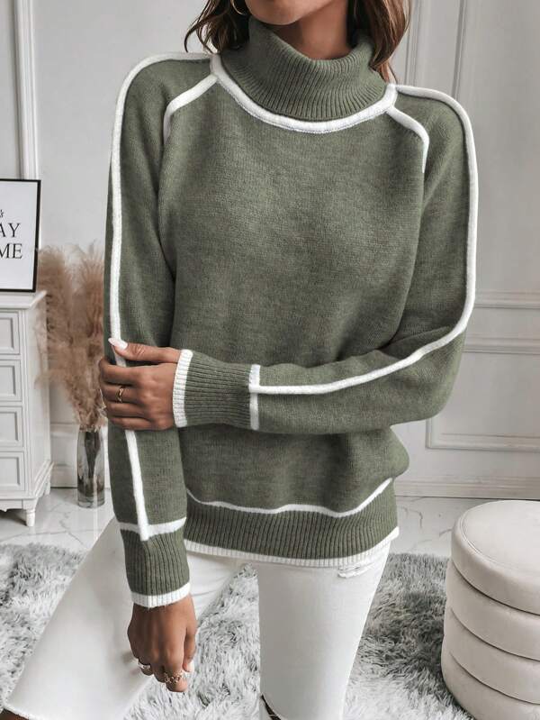 Delilah® | Chic Turtleneck Pullover