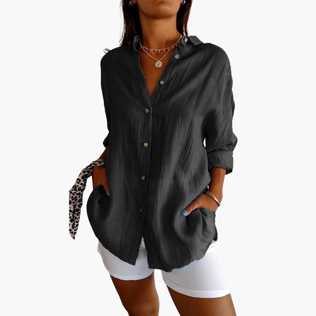 Diana® | Elegant Pleated Shirt