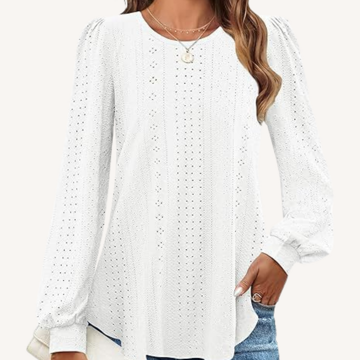 Elizabeth® |  Loose-Fit Lantern Sleeve T-Shirt