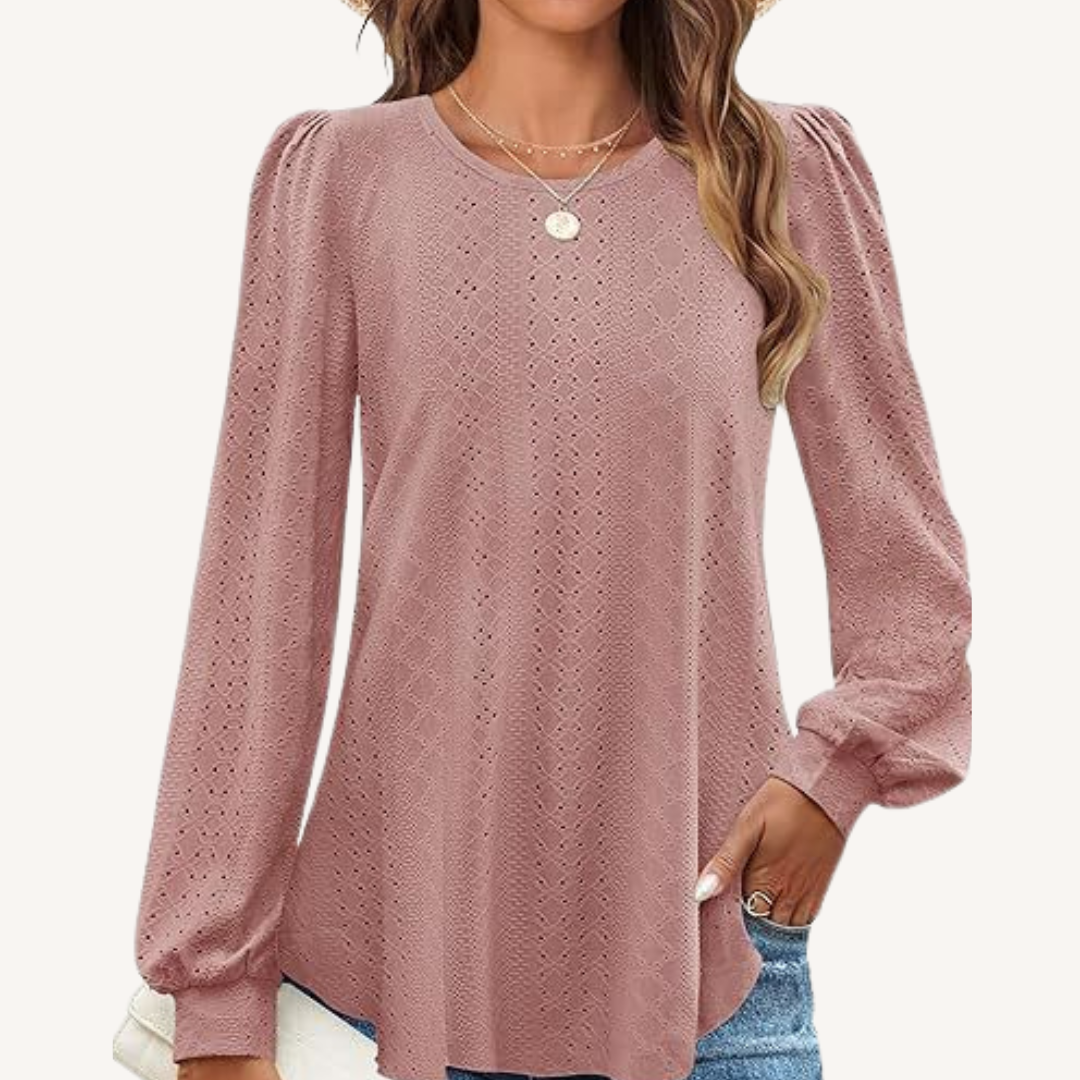 Elizabeth® |  Loose-Fit Lantern Sleeve T-Shirt