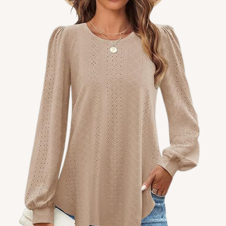 Elizabeth® |  Loose-Fit Lantern Sleeve T-Shirt