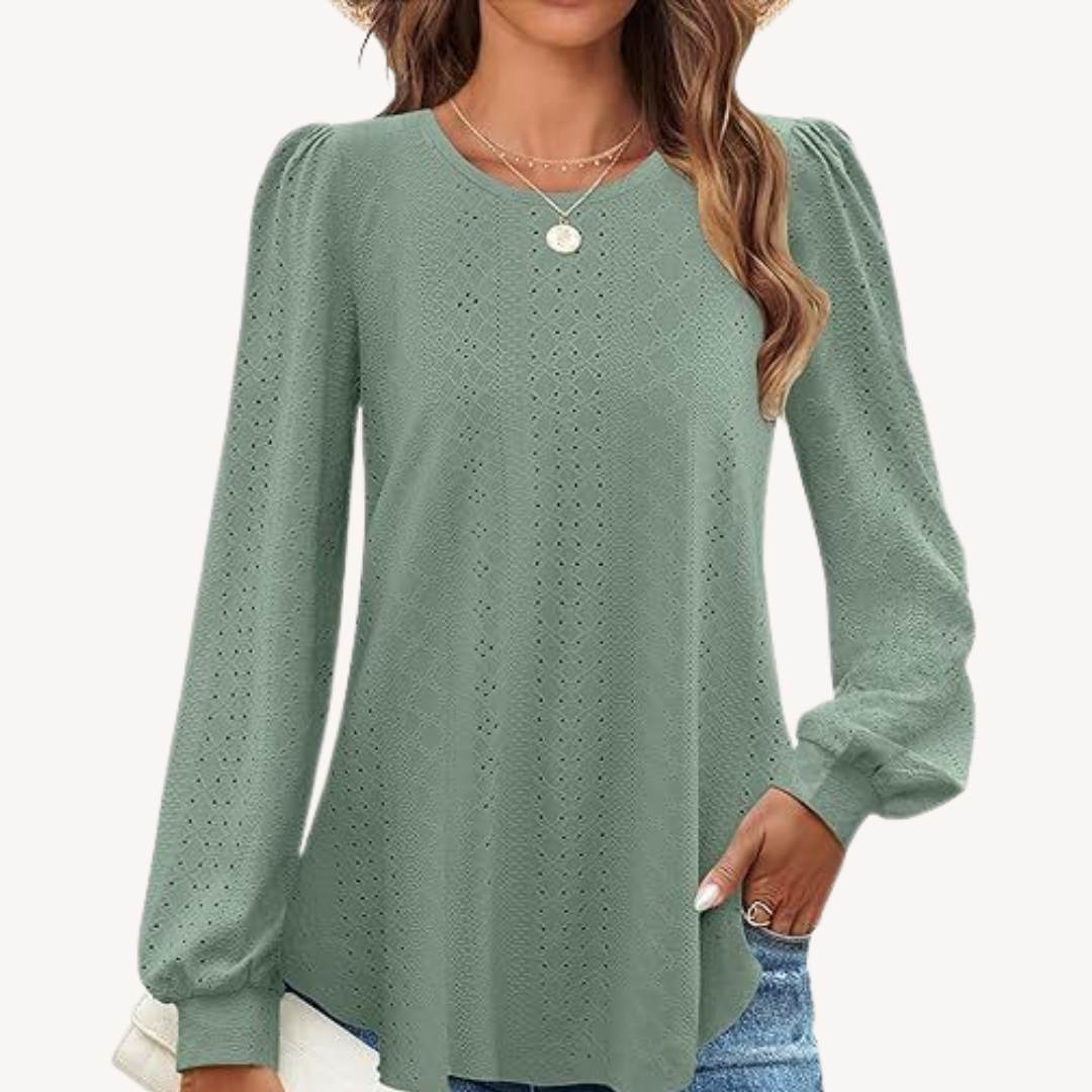 Elizabeth® |  Loose-Fit Lantern Sleeve T-Shirt