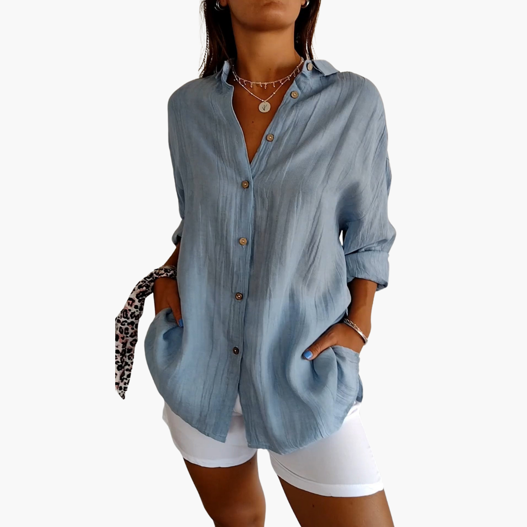 Diana® | Elegant Pleated Shirt