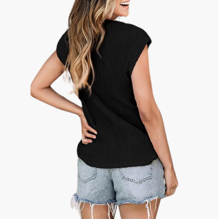 Emily® | Short-Sleeve Textured T-Shirt