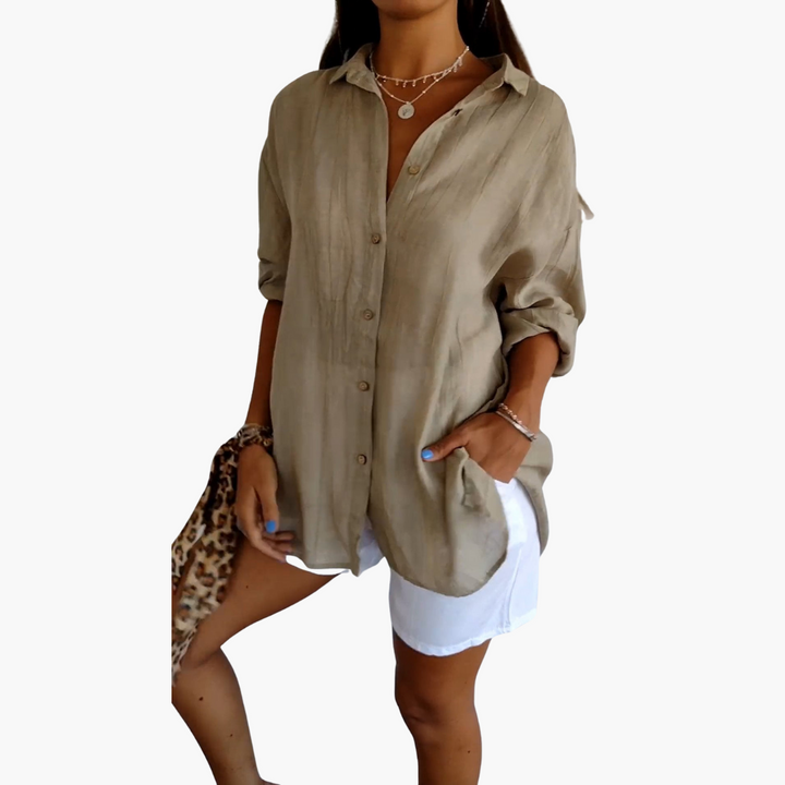 Diana® | Elegant Pleated Shirt