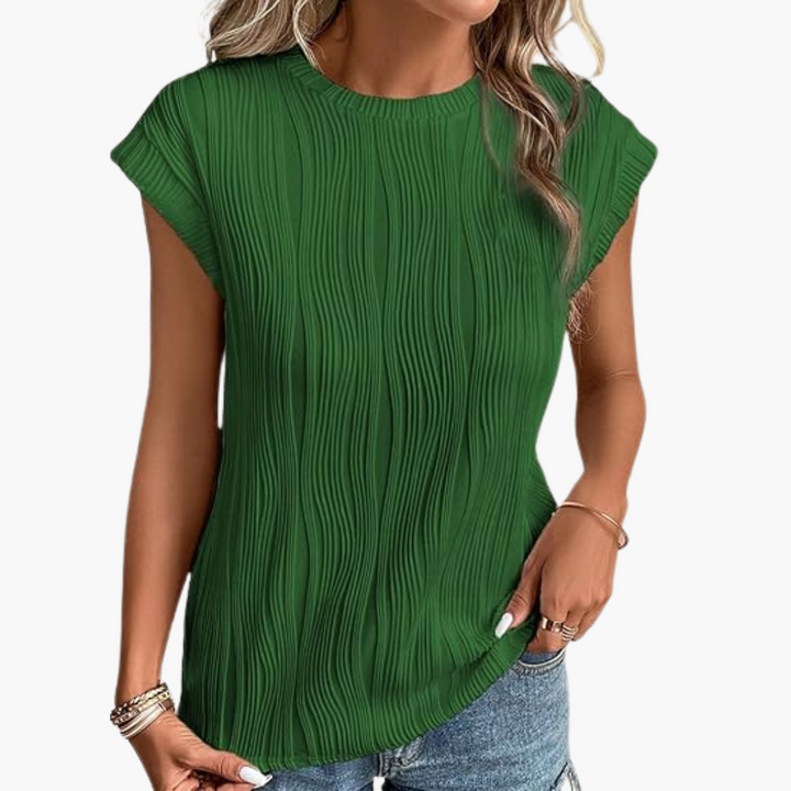 Emily® | Short-Sleeve Textured T-Shirt