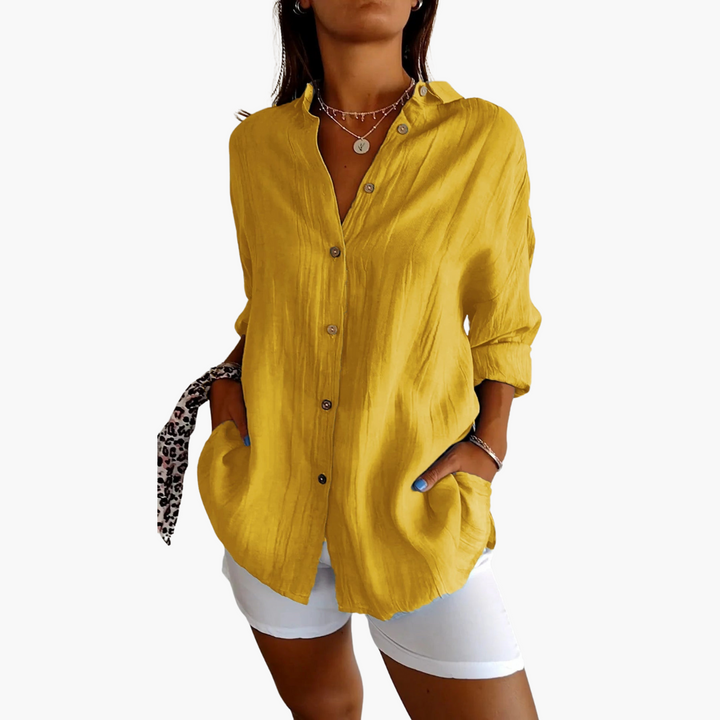 Diana® | Elegant Pleated Shirt