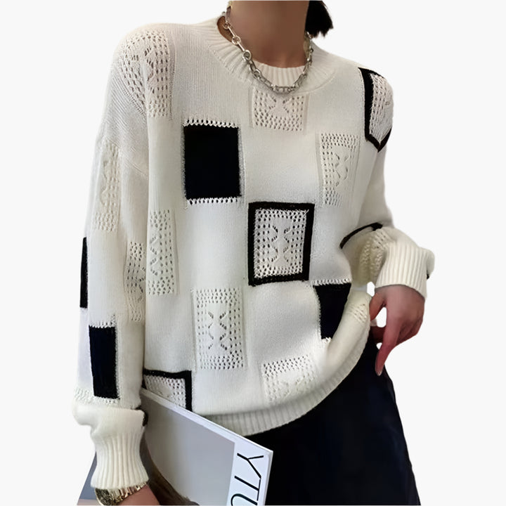 Hannah® |  Relaxed Geometric Pullover