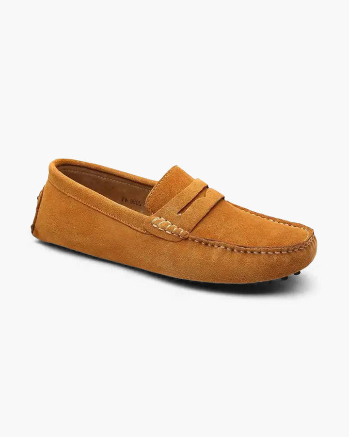 Suede Driver Loafers