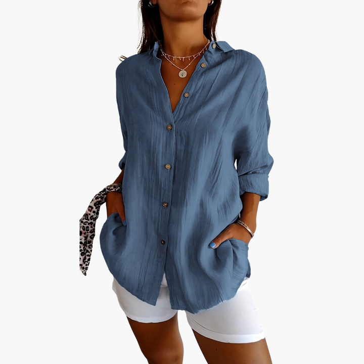 Diana® | Elegant Pleated Shirt