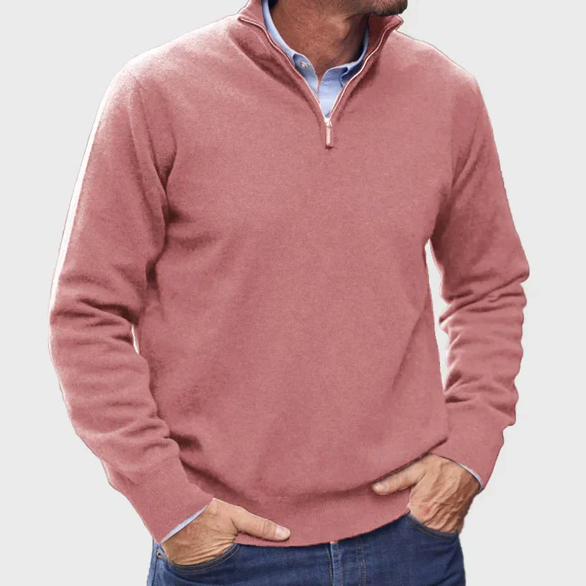 Italian Men’s Sweater with Zipper