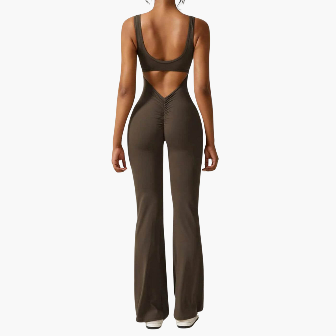 Amy | Stylish V-Back Flared Jumpsuit