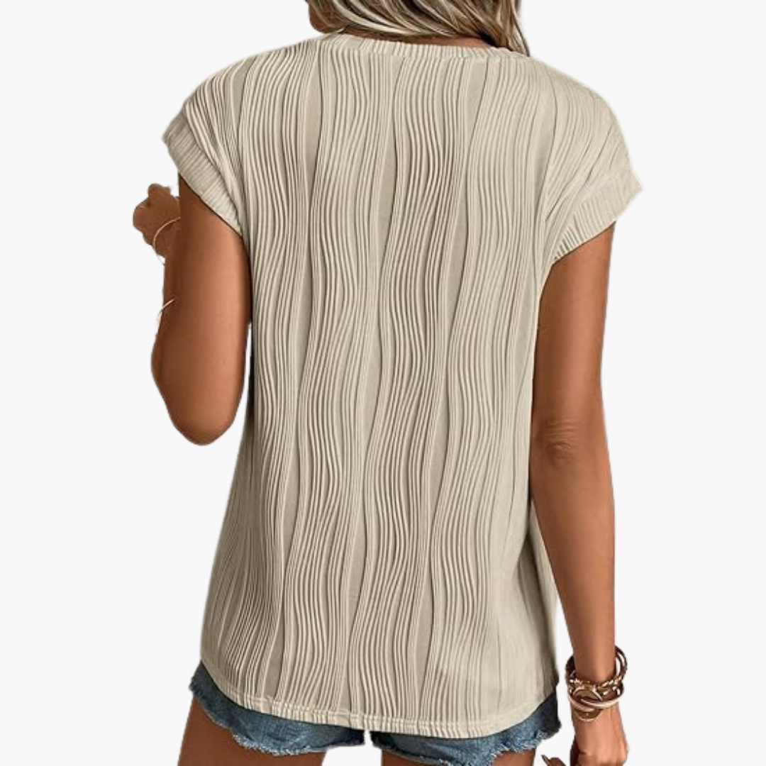 Emily® | Short-Sleeve Textured T-Shirt