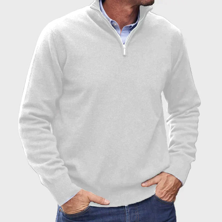 Italian Men’s Sweater with Zipper