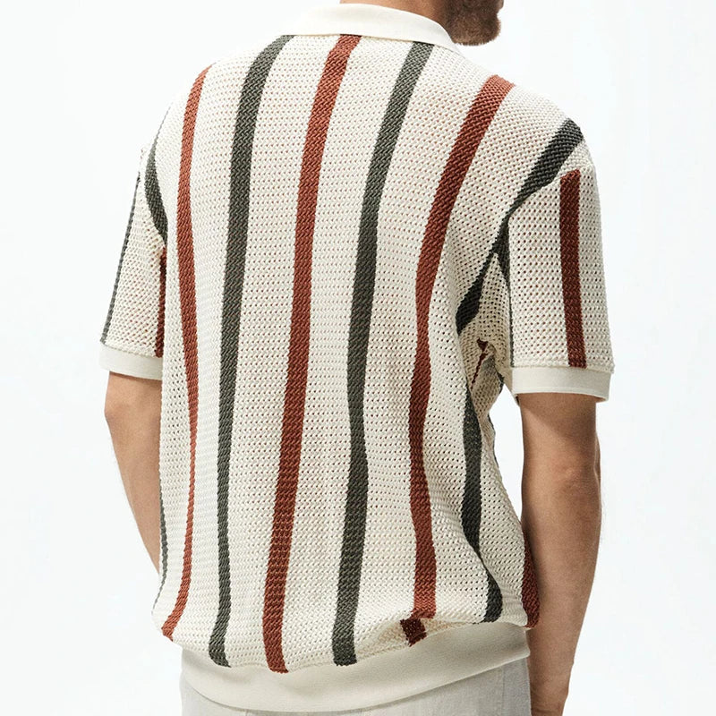 Lance - Loose Fit Stripe Polo