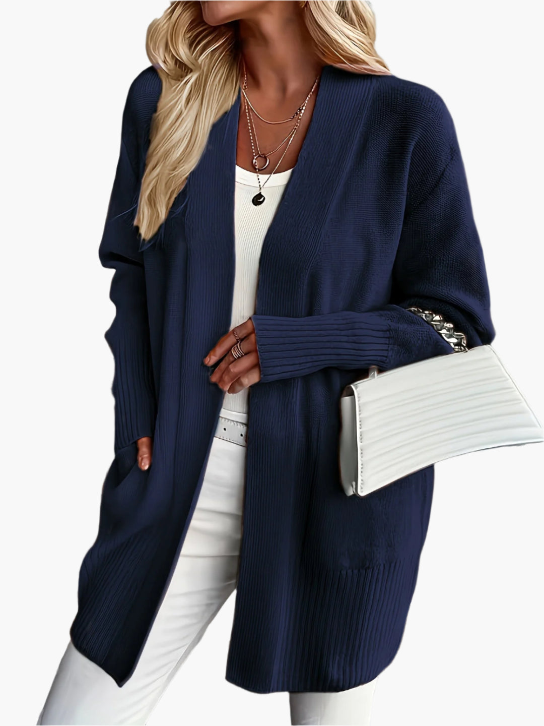 Ella™ | Elegant Open Front Knit Cardigan