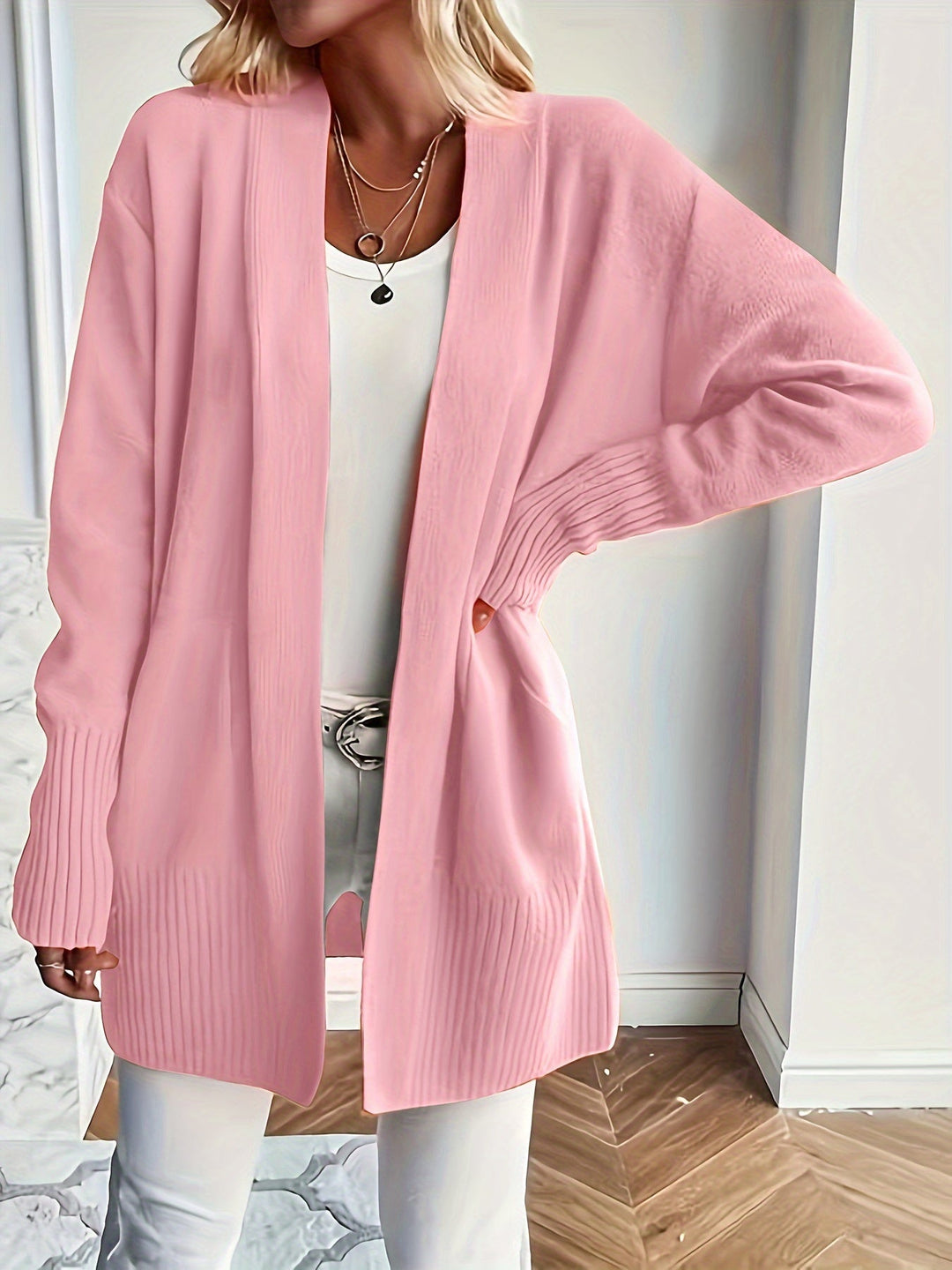 Blue® | Elegant Open Front Knit Cardigan