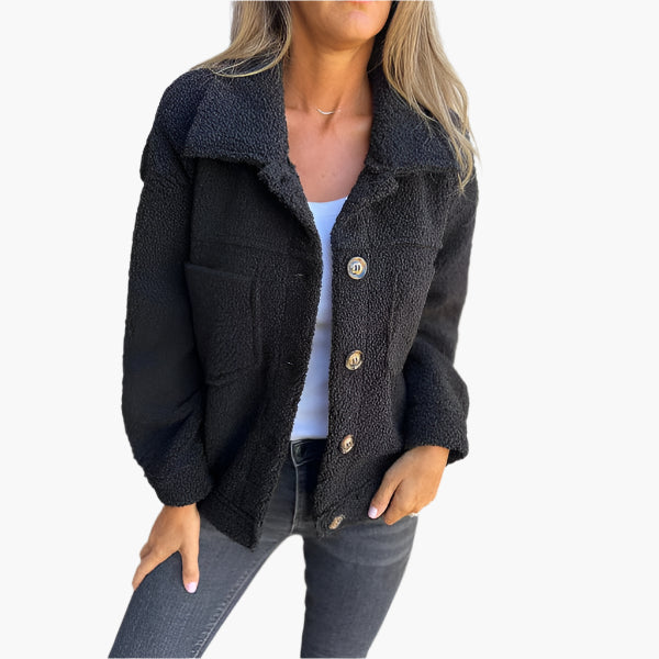 Charlotte™ |  Short woollen jacket with lapels