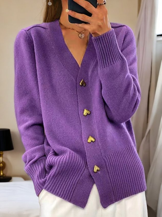 Molly® - Heart Button Cardigan