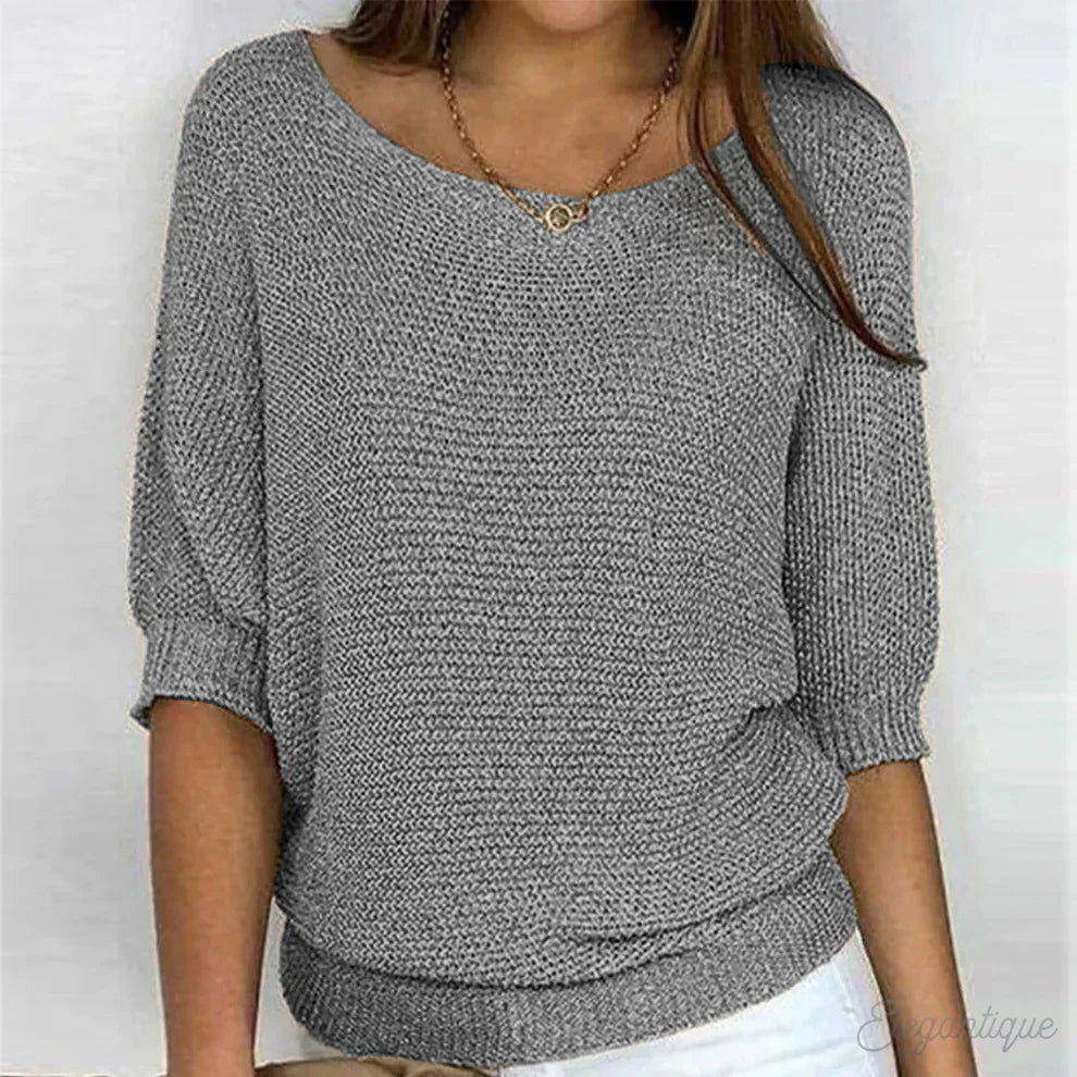 Mia® | Relaxed Knit Top