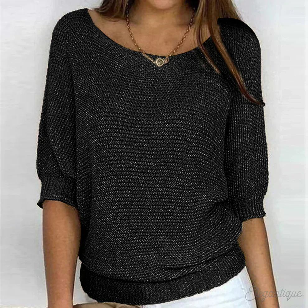 Mia® | Relaxed Knit Top