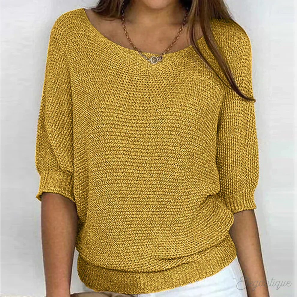 Mia® | Relaxed Knit Top