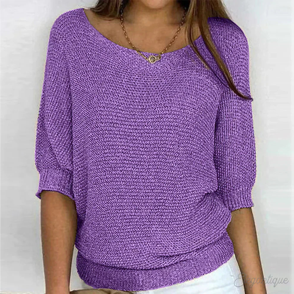 Mia® | Relaxed Knit Top